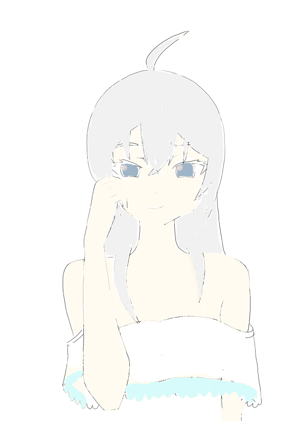 Base coloring of digital illustration practice