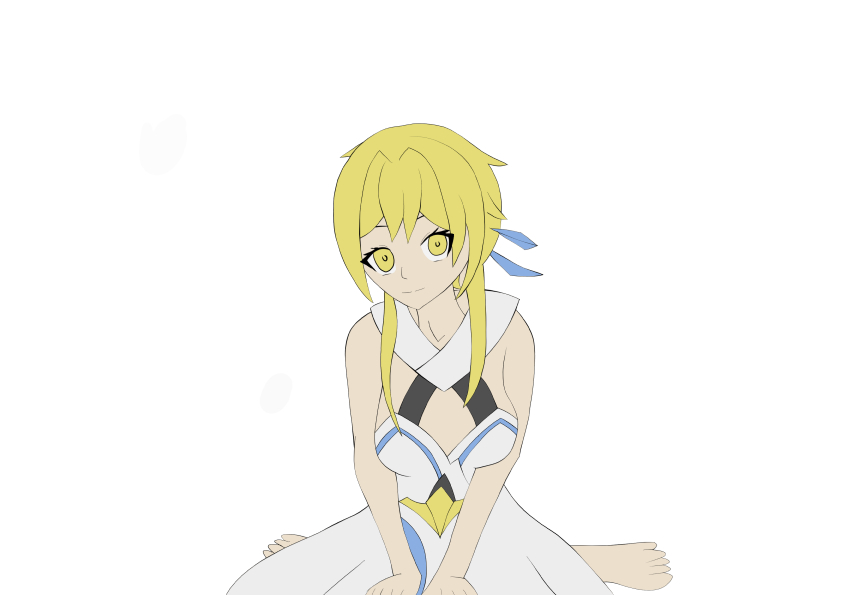 Base colors of Lumine fanart—experimenting with darker palette before switching back to bright tones