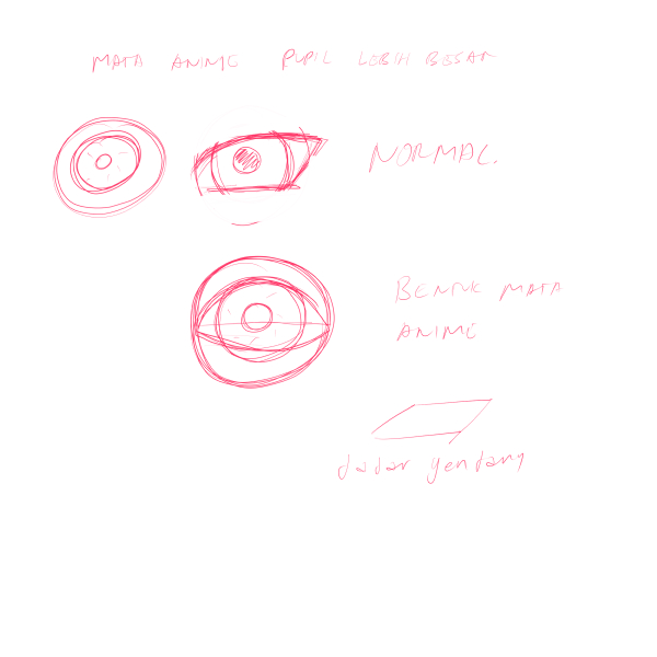 Comparison of basic eye shapes for practice