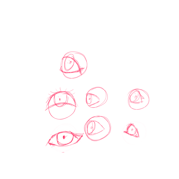 Experimenting with new eyelid shapes