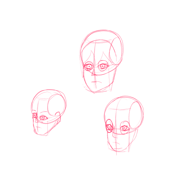 Combining realistic eyelid shape with head framework