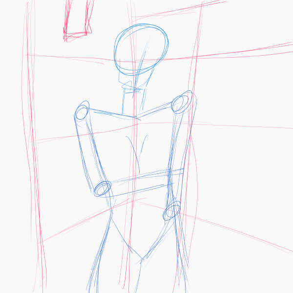 Rough sketch of Lumine character