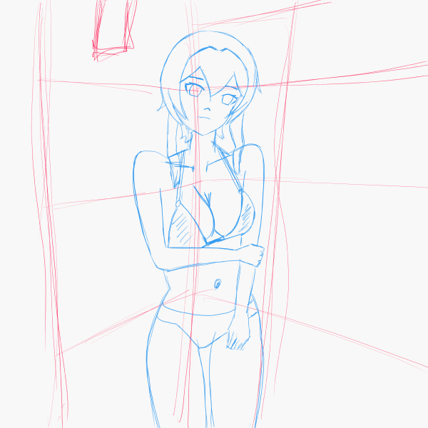 Fine line art of Lumine character