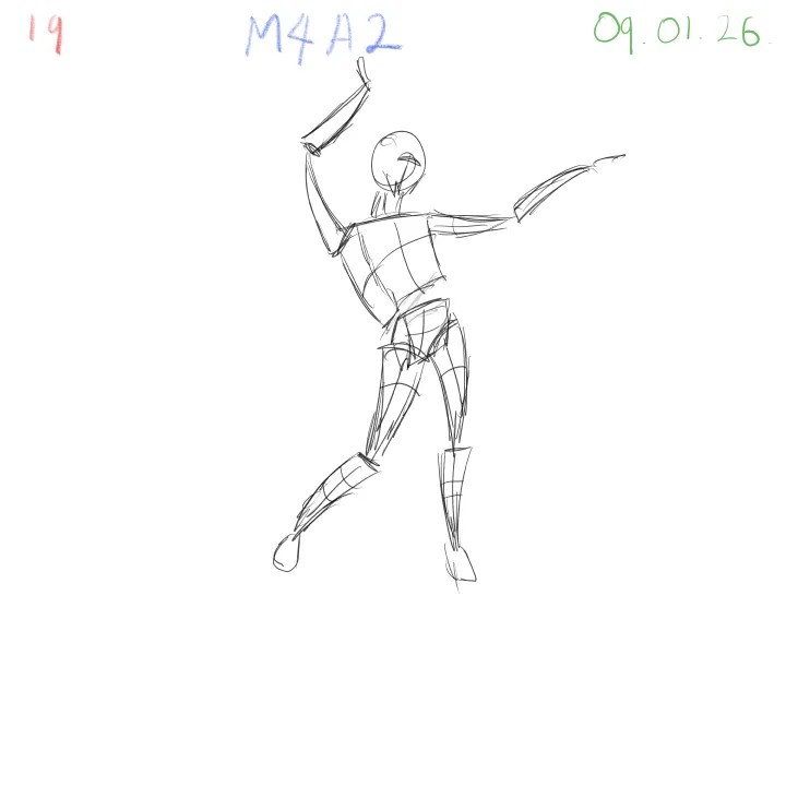 Dynamic gesture figure study improving understanding of form and volume 19