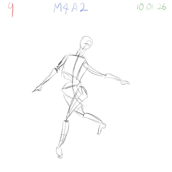 Gesture drawing practice improving spatial understanding of the figure 9