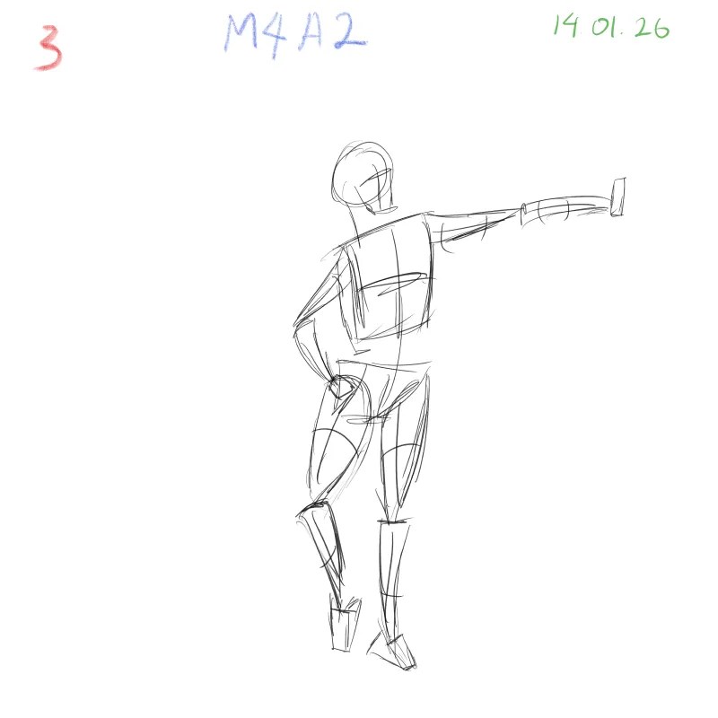 Dynamic figure gesture drawing practice exploring perspective and foreshortening basics