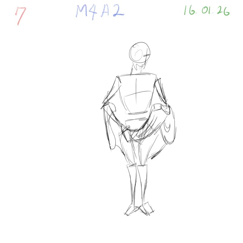 gesture drawing study exploring cloth folds and underlying anatomy