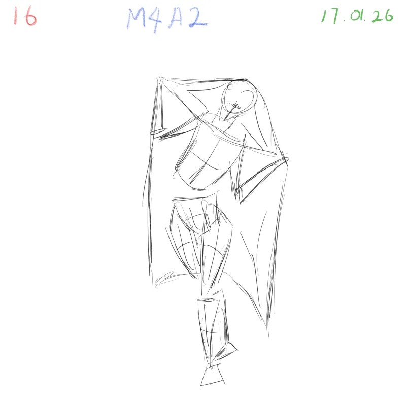 gesture drawing of fabric movement over the human body