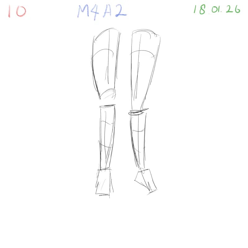 Gesture study focusing on natural pose flow