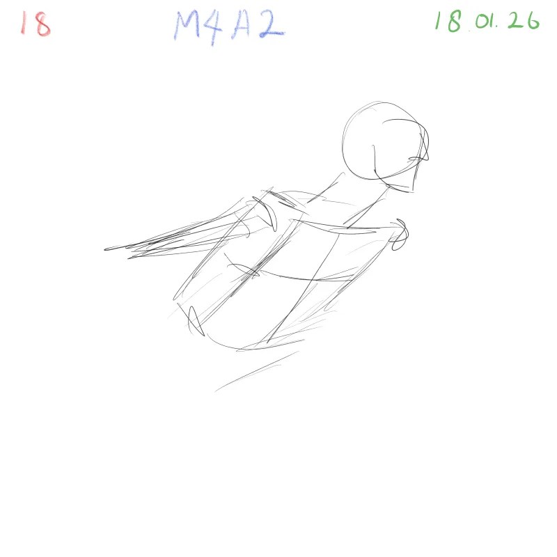 Quick gesture sketch session under two minutes