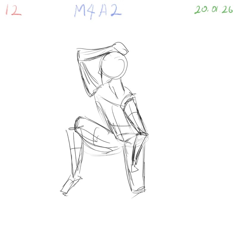 gesture drawing practice M4A2 quick figure drawing