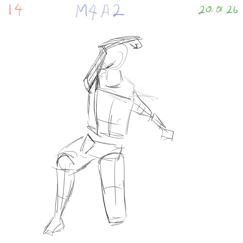 gesture drawing practice M4A2 anatomy connection sketch