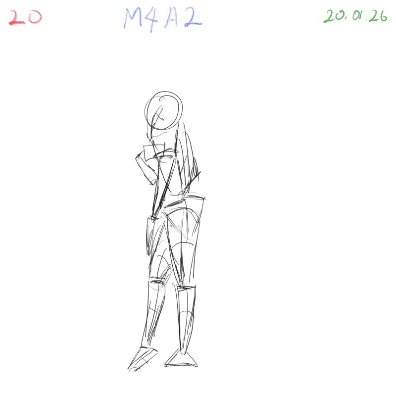 gesture drawing practice M4A2 daily gesture challenge