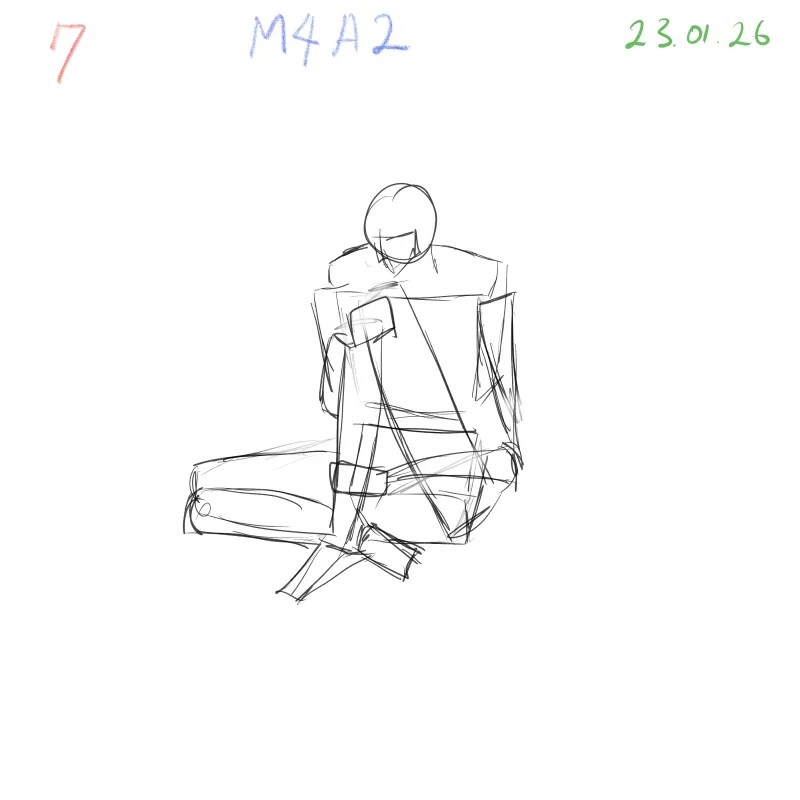 gesture drawing exercise emphasizing three-dimensional anatomy