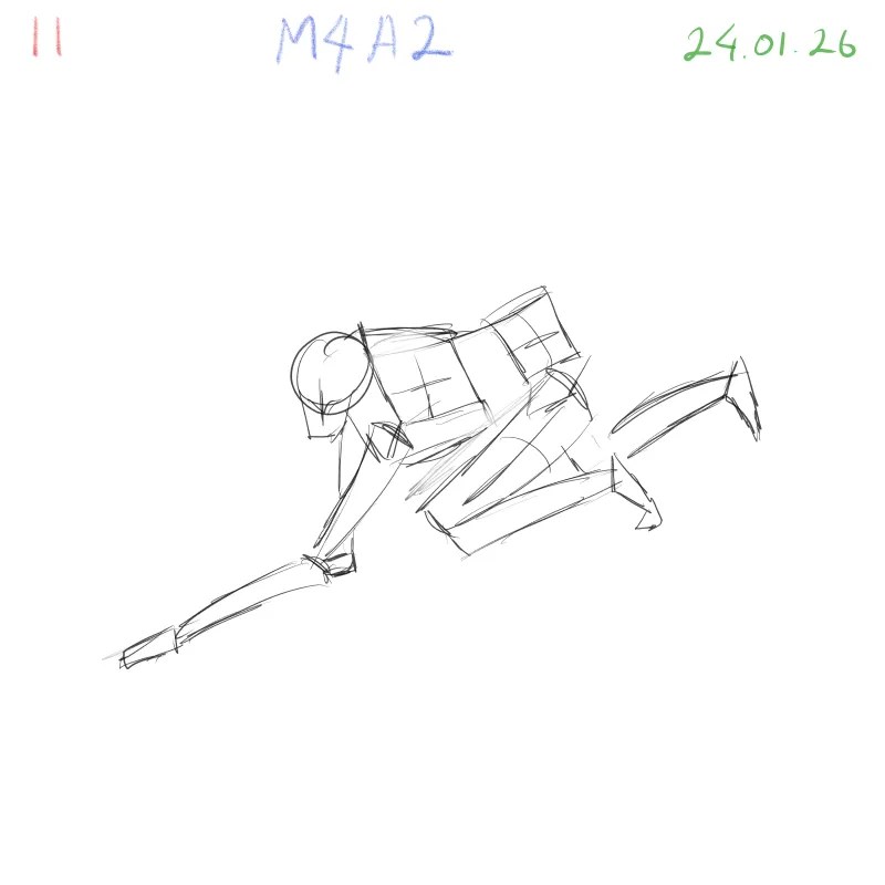 gesture drawing practice focusing on rhythm and movement