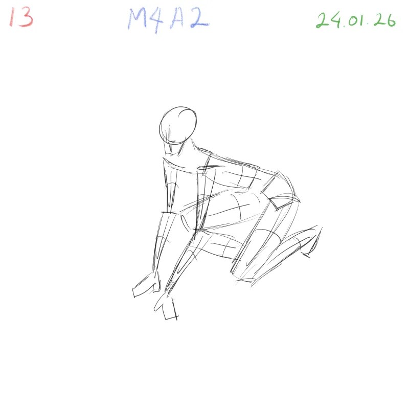 dynamic human pose gesture drawing in 2 minutes