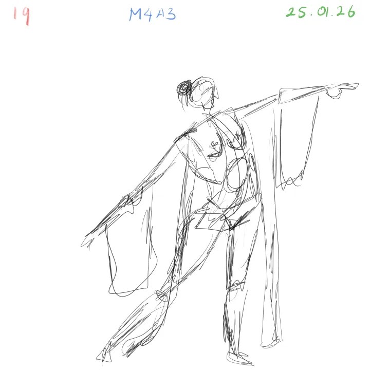 Anatomy gesture drawing practice expressive movement