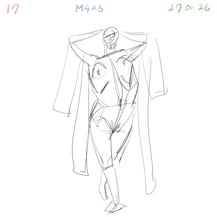 Anatomy gesture drawing practice simplified landmarks 17