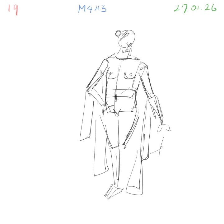 Anatomy gesture sketch practice capturing key body landmarks 19