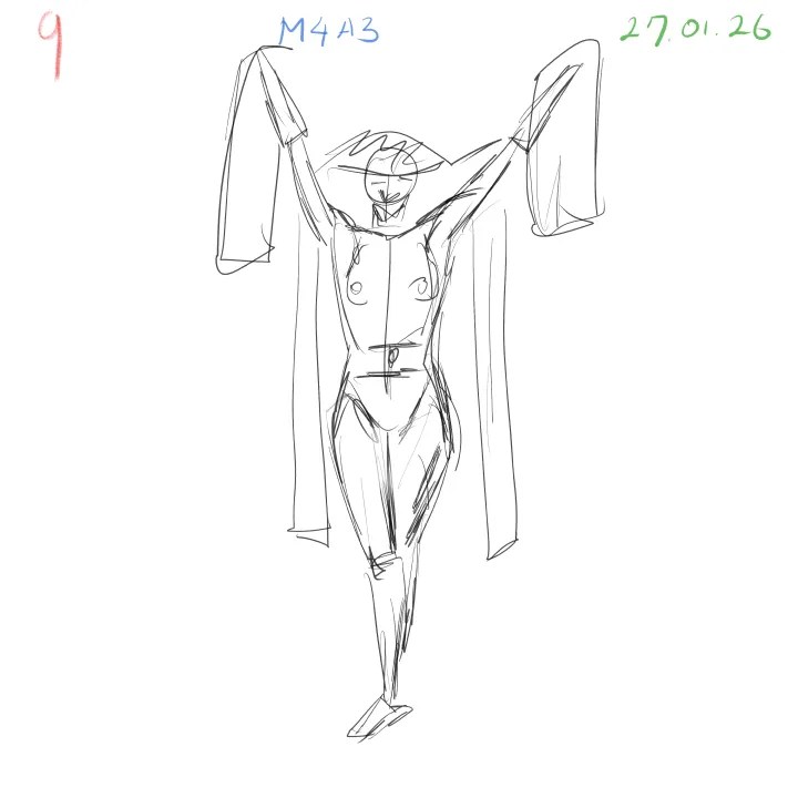 Anatomy gesture sketch practice capturing movement and rhythm 9