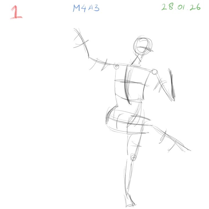 gesture drawing practice sketch 1 minute study clip studio paint