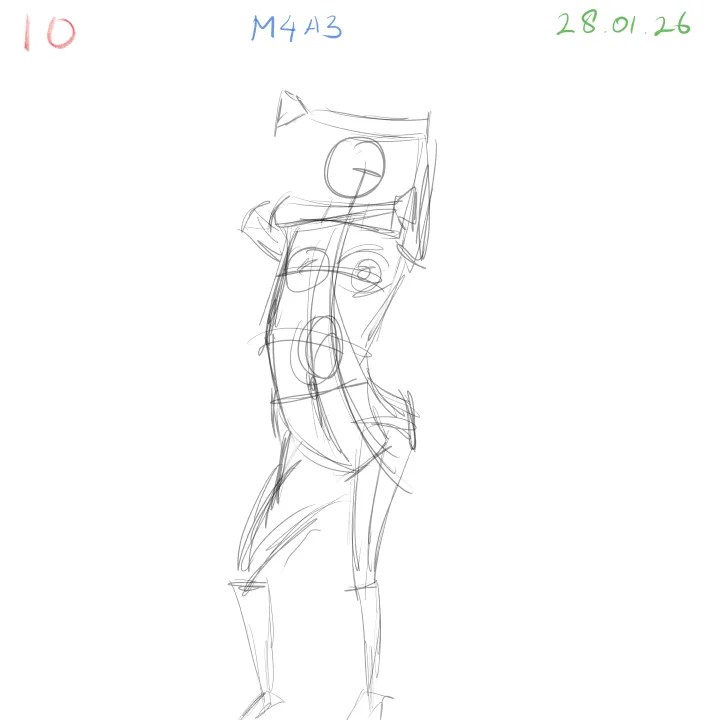 gesture sketch daily drawing challenge figure study