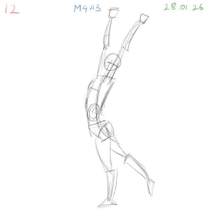 gesture drawing anatomy practice simple forms