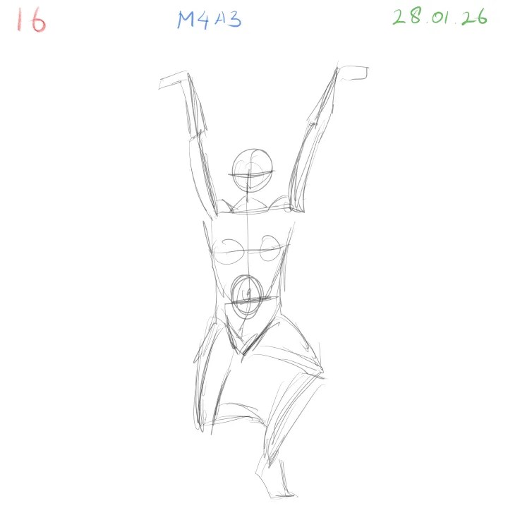 gesture drawing daily study movement and flow