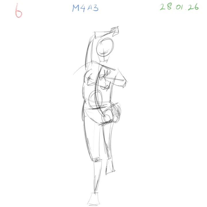 Gesture Drawing: Anatomical Gestures –&nbsp;4