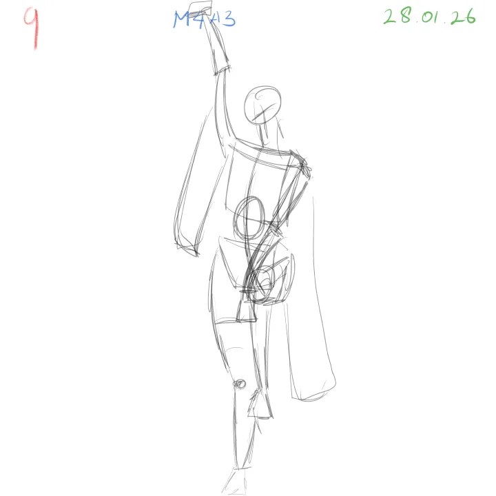 gesture drawing practice anatomy simplification study