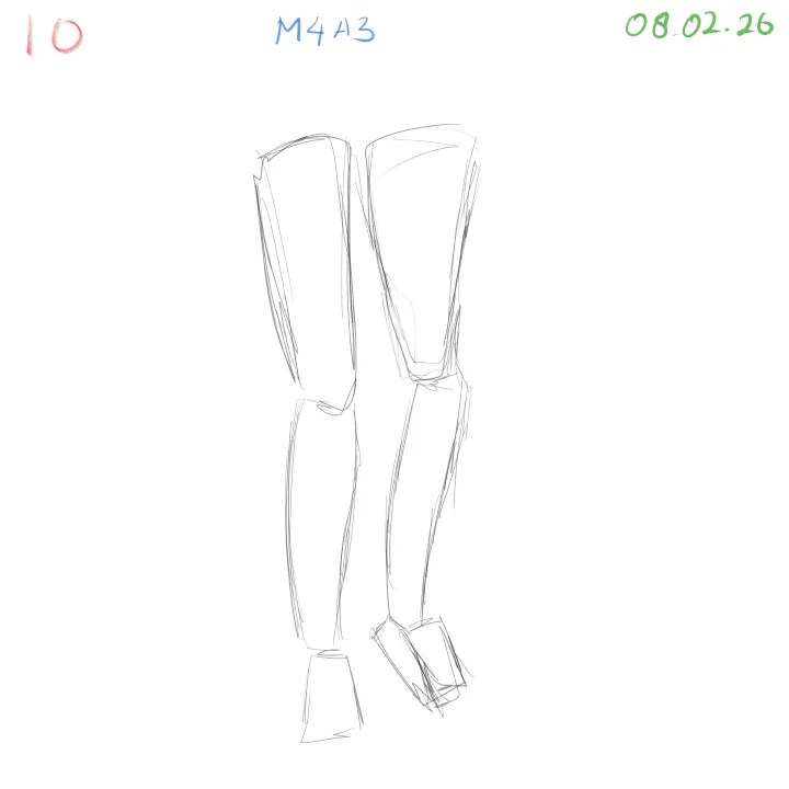 anatomy detail practice with gesture drawing focusing on proportion and flow