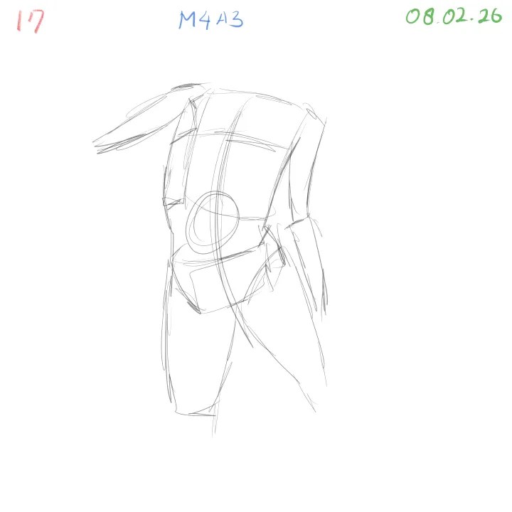 gesture and anatomy study focusing on arm anatomy and muscle groups
