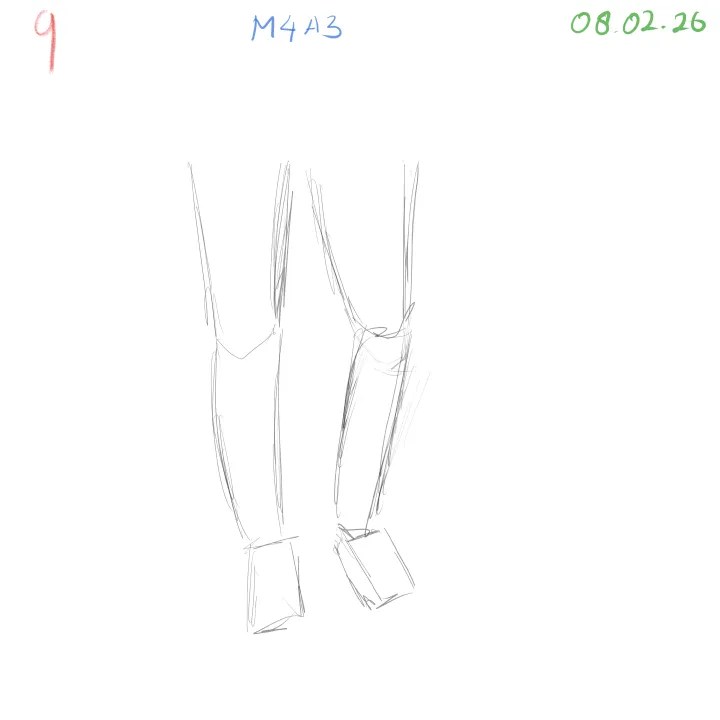 figure drawing practice focusing on anatomy structure and simplified forms