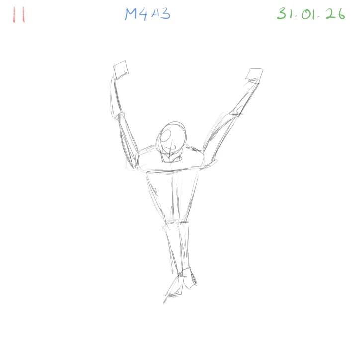 gesture drawing practice exploring shoulder and hip structure 11