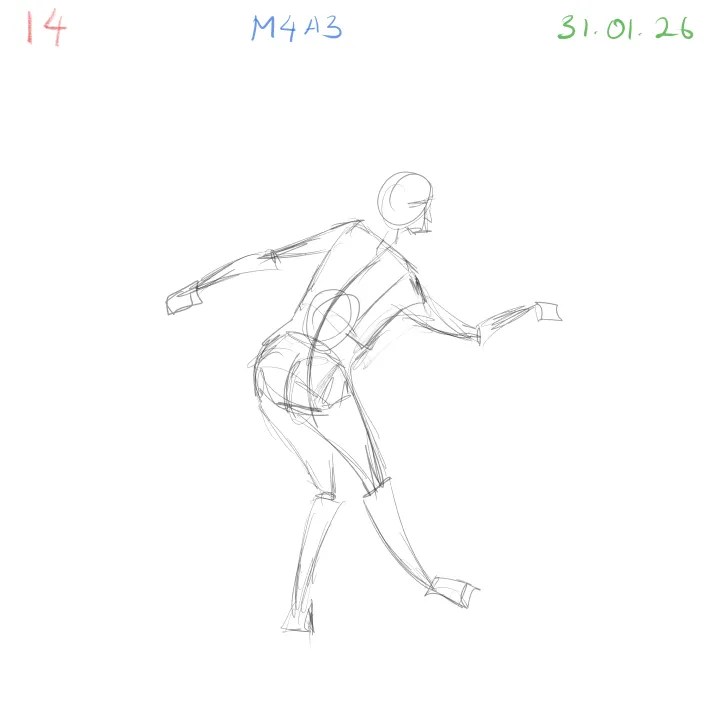 quick gesture drawing focusing on proportion accuracy 14