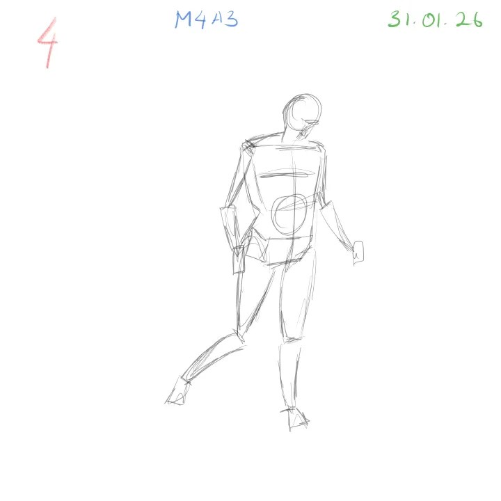 figure gesture drawing study emphasizing proportion accuracy 4