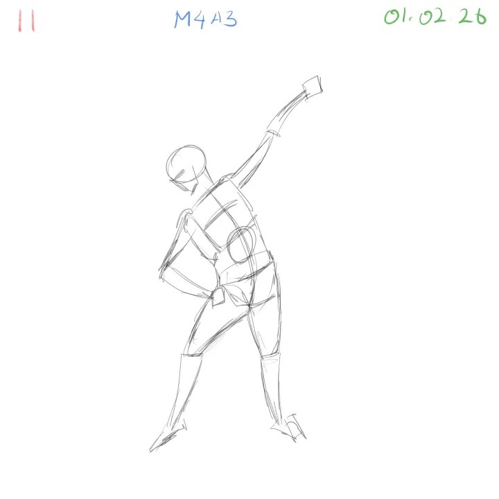 gesture drawing practice capturing feminine movement 11