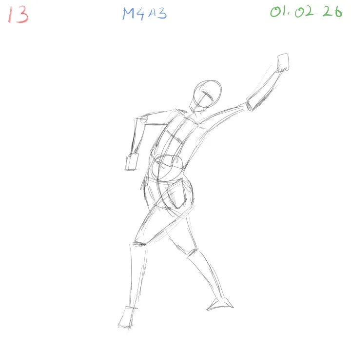 female gesture drawing anatomy fundamentals 13