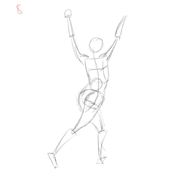 gesture drawing study exploring dynamic pose variation 8