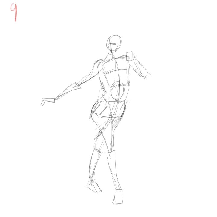 dynamic gesture drawing practice from limited reference angles 9
