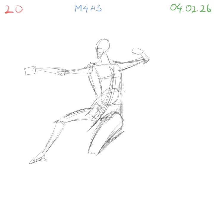 gesture drawing anatomy study focusing on learning process and consistency