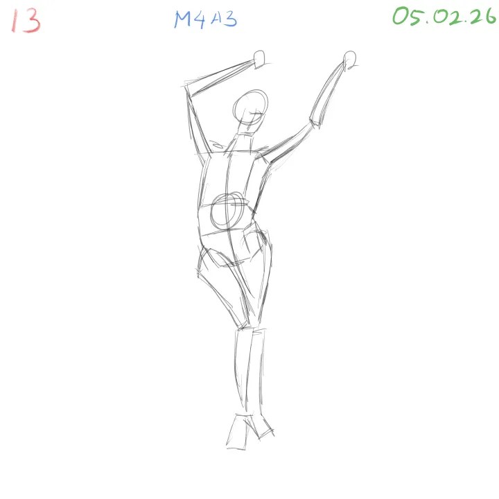 gesture drawing practice exploring motion through simplified poses