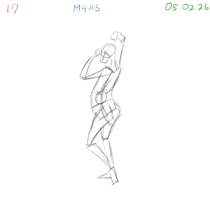 gesture drawing anatomy sketch showing steady improvement in dynamic gestures