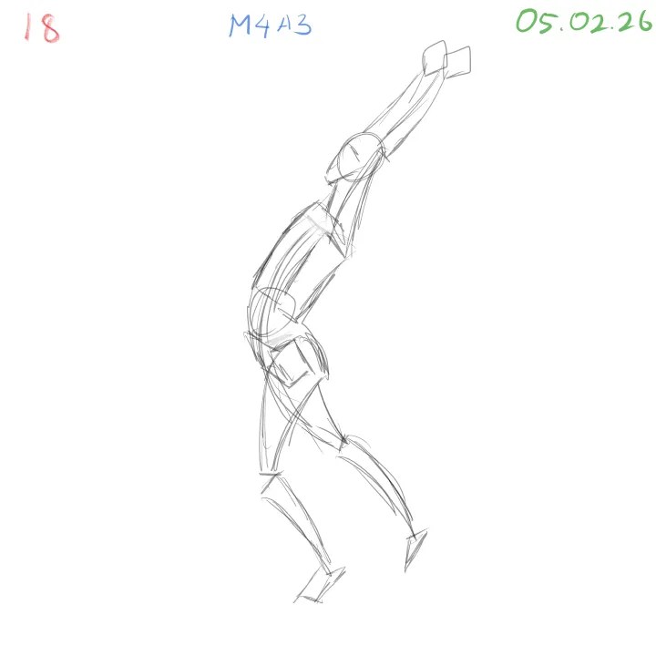 gesture drawing daily practice with focus on practical dynamic approach