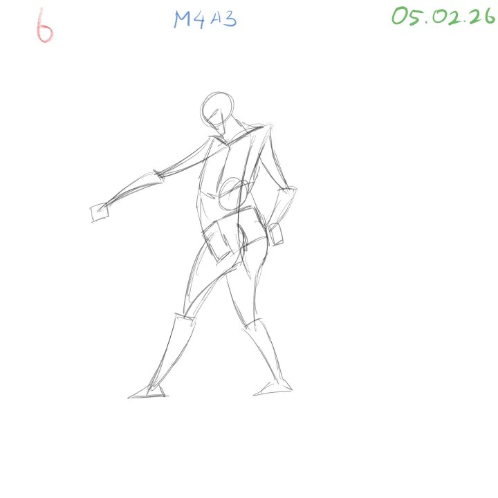 gesture drawing daily practice emphasizing clarity over extreme dynamics