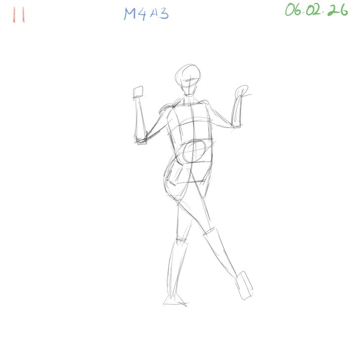 daily gesture drawing results practicing consistency and personal linework