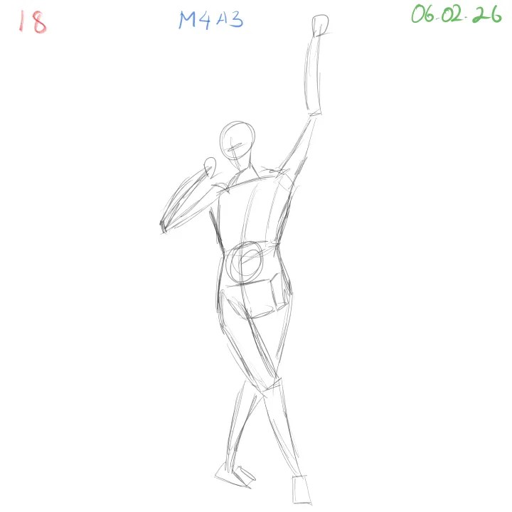 gesture drawing practice focusing on consistent training and personal workflow