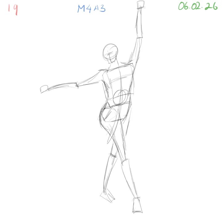 gesture drawing study with quick poses to reinforce fundamentals and confidence