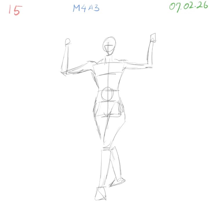 daily gesture study page 15 capturing dynamic body movement