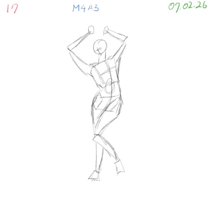 gesture drawing exercise page 17 with expressive poses